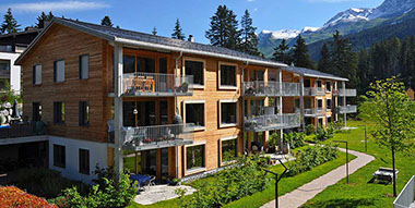 Südfassade Ferienwohnung Laina am See im Sommer